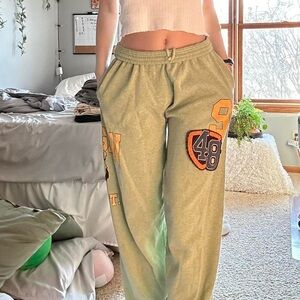 Urban Outfitters Green Varsity Michigan Sweatpants
